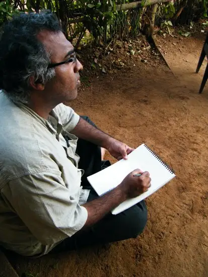 Participants doing sketching at Diveagar 5