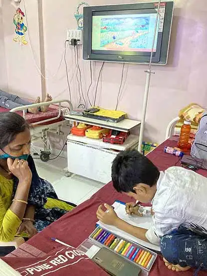 Inauguration of Art display (digital) at Thalassemia Clinic, Indian Red Cross Society Pune