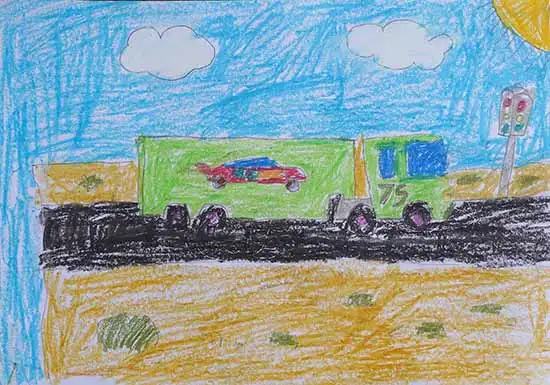 painting by Vansh Gupta (class 3), Betul, Madhya Pradesh