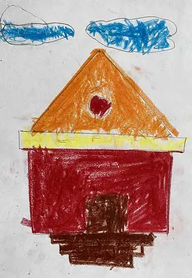 painting by Kartik Yogesh Patil (6 years), Silvasa