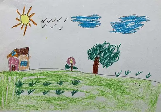 painting by Sharari Sonal Shirokar (6 years), Goa