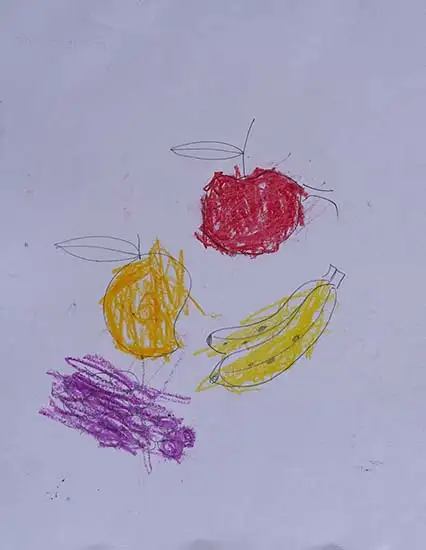 painting by Sandipona Chakrabarty (3 years), Kolkata, West Bengal