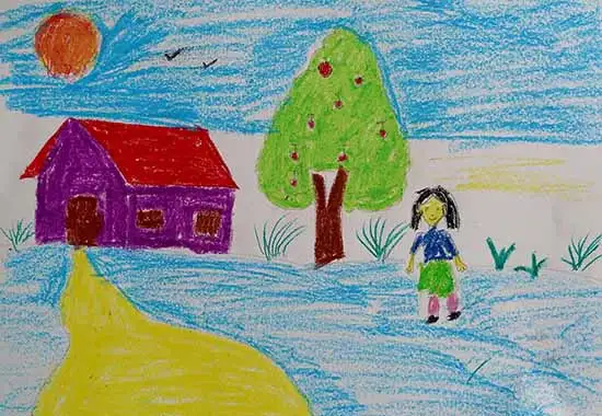 painting by Shraddha Prasad (7 years), West Bengal