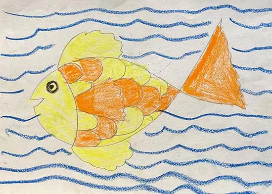 painting by Sakshi (6 years), Lucknow, Uttar Pradesh