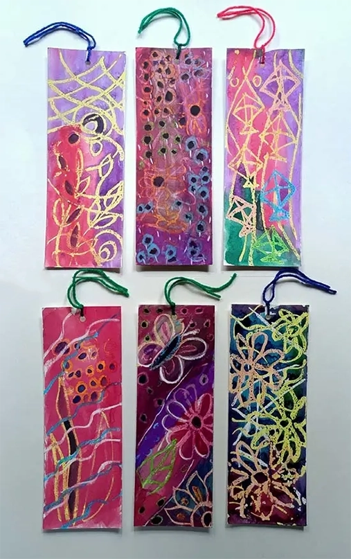 bookmark created by children during bookmark making workshop by Art India Foundation - 1