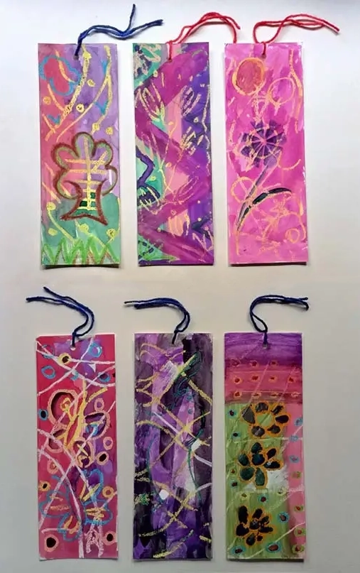 bookmark created by children during bookmark making workshop by Art India Foundation - 2