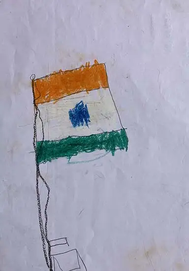 painting by Aarya (4 years), Uttar Pradesh
