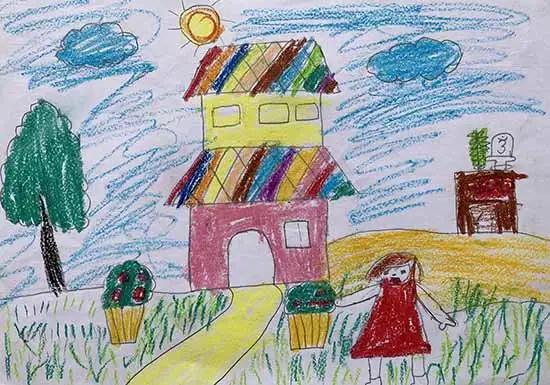 painting by Oshami Das (6 years), Kolkata, West Bengal 