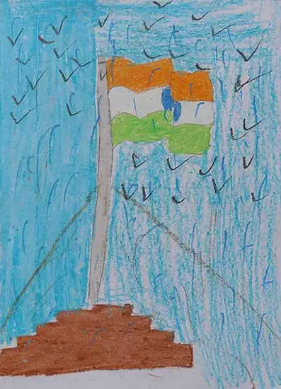 painting by Madina Shaikh (14 years), Mumbai, Maharashtra