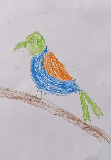 painting by Tanmay Tripathi (5 years), Siddhantnagar, Uttar Pradesh