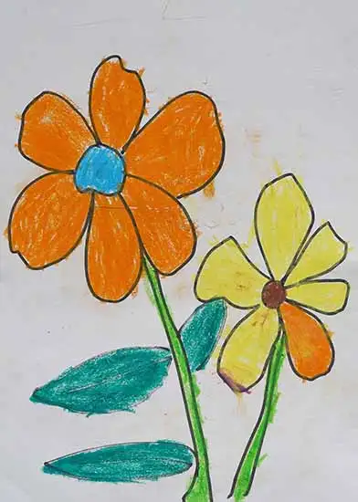 painting by Shreya Dube (5 years), Mumbai, Maharashtra