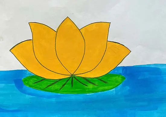 painting by Rajdeep Acharya (12 years), Tripura