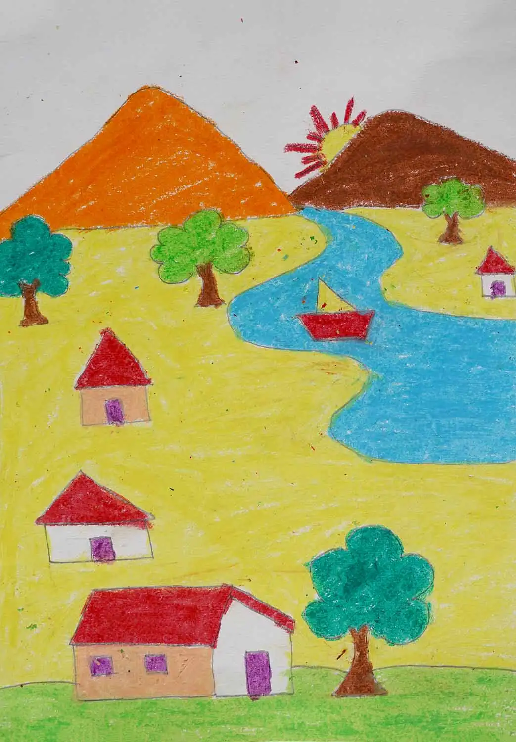 painting by Swarali Sil (10 years), West Bengal 