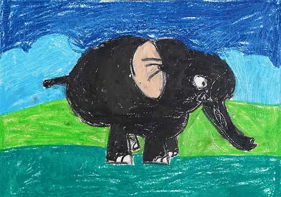 painting by Kashish Kumar (10 years), Bihar