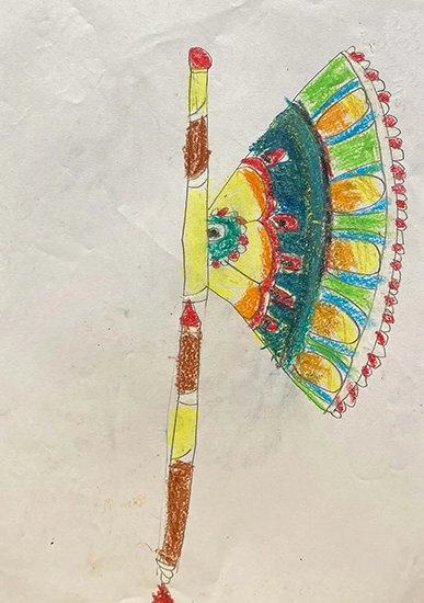 painting by Durvang Maku (10 years), Mulund