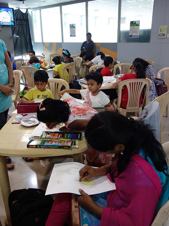 Picture from art workshop for children
