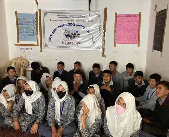 School children at Turtuk