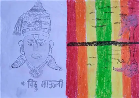 painting by Anushka More (Class 6), S. P. M School, Nigdi, Maharashtra