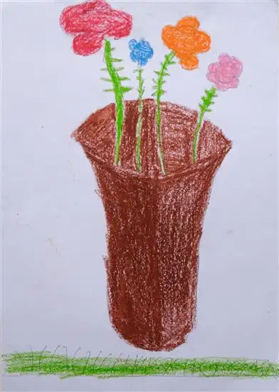 painting by Siddharth Wagh (Class 7), Vadgaon Ghenand, Maharashtra