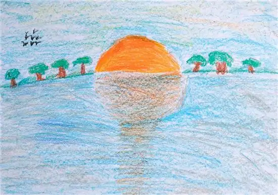 painting by Vihaan Zanwar (10 years), Sankriti School 