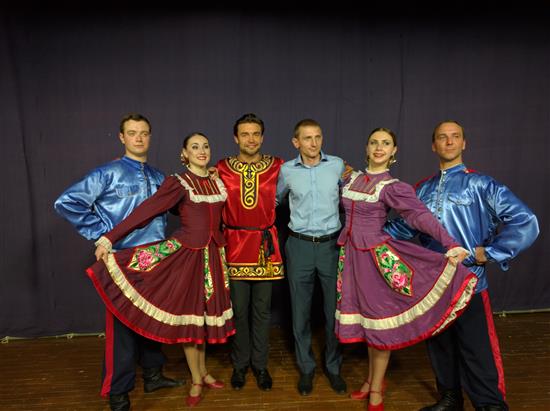 Peter Zakharov and Russian Dance group Barynya with Mr Raznatovsky Alexander at Pune