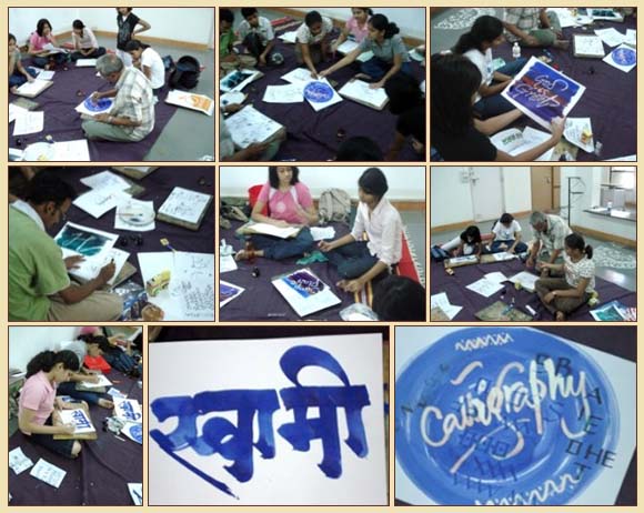 Pictures from Calligraphy workshop 2008