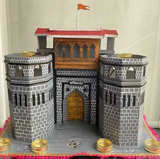 Shaniwarwada (
शनिवार वाडा), creation by Hearing and Speech Impaired students for Deepostav 2022