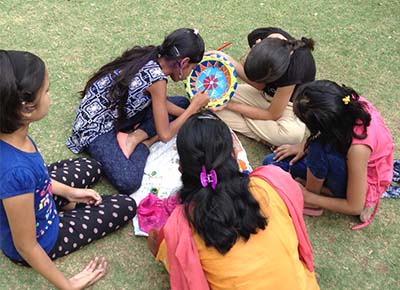 Kids celebrate Holi painting earthen pots - 2