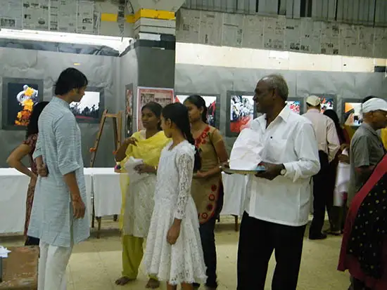 workshop and exhibition of Eco-friendly Ganesh idols by Art India Foundation