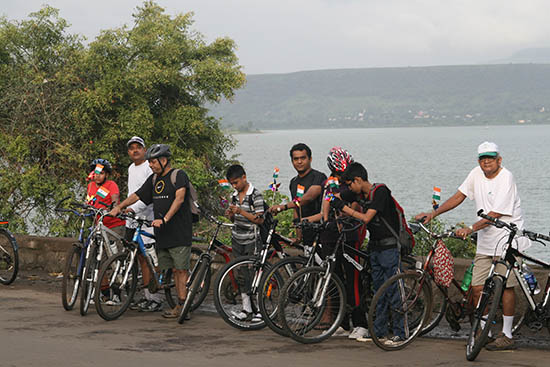 picture from Independence Day cycle ride as part of Art of Cycling