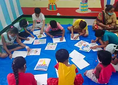 Drawing & painting workshop for children on 19 May 2022 at TMC, Mumbai