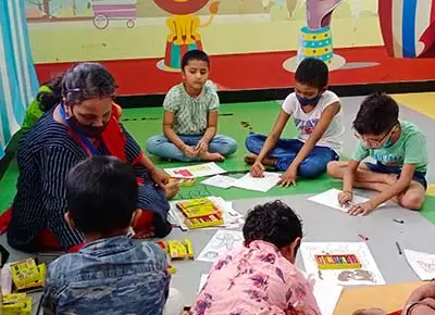Children art workshop on 16 June 2022 at Tata Memorial Centre, Mumbai