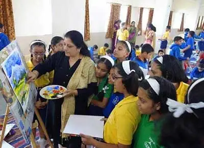 Art workshop at NEMS (New English Medium School), Pune