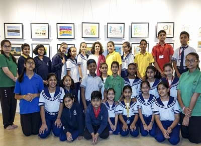 Exhibition of Medal winning artworks at Pune (2018)