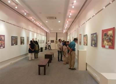 Exhibition of paintings by Russian children