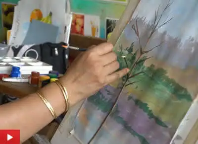 Landscape painting demo