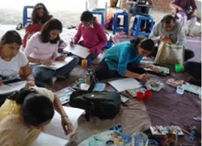 Art workshop on acrylic painting by Prasad Kulkarni