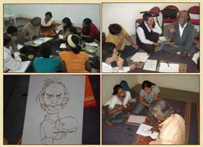 Cartooning and cartoon drawing workshops 