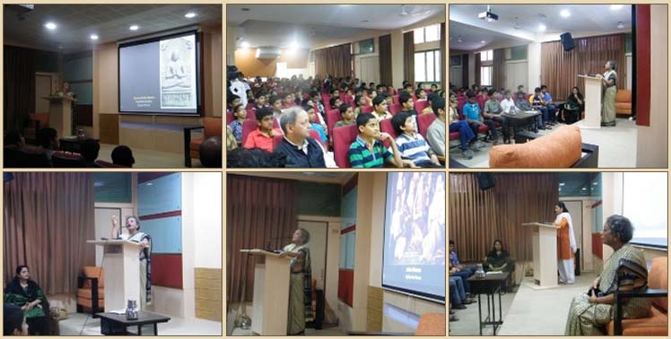 Talk by Dr. Nalini Bhagwat on history of Indian art for students of Jnana Prabodhini Prashala, Pune