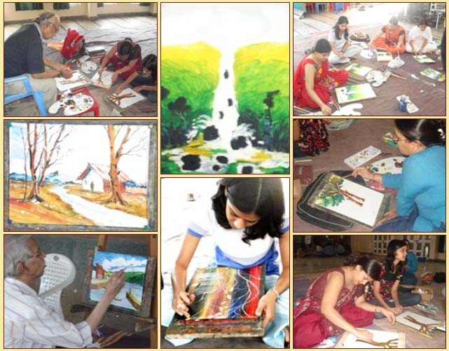 pictures from craft workshops for children by Art India Foundation - 2010