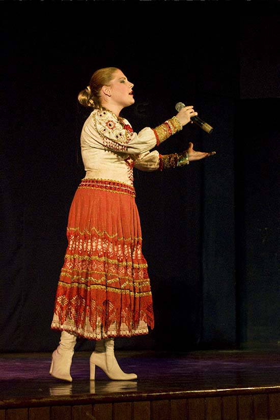 Russian melodious singer