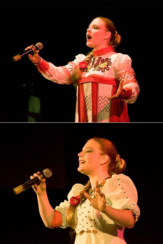 Music performance by Russian singers