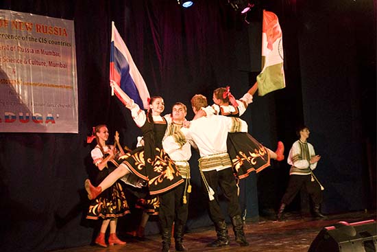 Russian folk dance performance