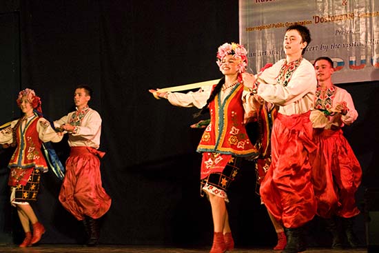 Russian dance troupe was organised by Art India Foundation