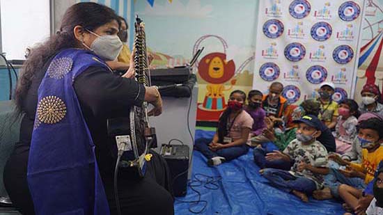 Khula Aasmaan Music workshop on International Childhood Cancer Day at Tata Memorial Centre, Mumbai