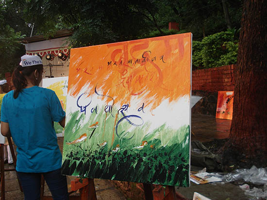 painting by artists for the project 'We The People'