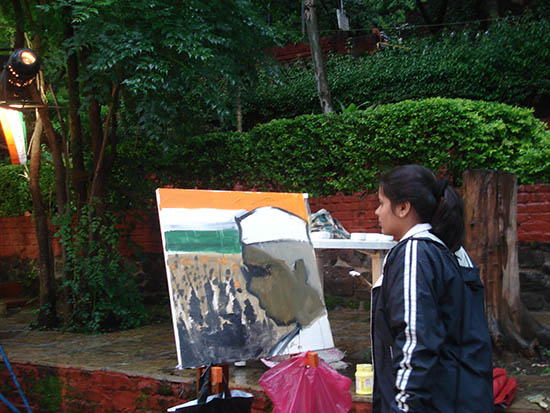 painting by artists for the art project 'We The People'