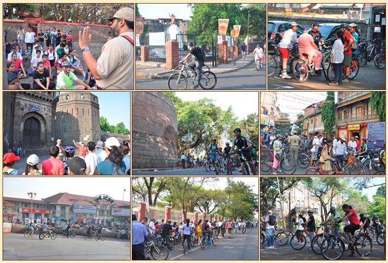 Pune Heritage cycle ride covered heritage sites in Pune